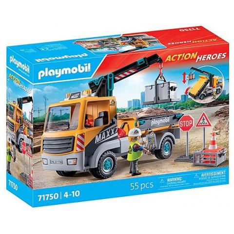 Action Heroes 71750 Camion Da Cantiere Con Gru - Foto 1