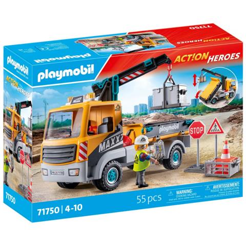 Action Heroes 71750 Camion Da Cantiere Con Gru - Foto 3