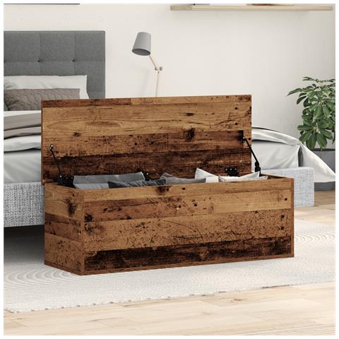 Scatola per riporre  in legno vintage 102x35x35 cm in legno ingegnerizzato - Foto 2