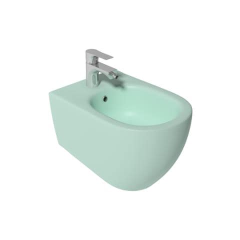 Sanitari Sospesi Opaco Infinity: Vaso, Bidet, Copriwater Soft-close - Menta Opaco - Foto 4