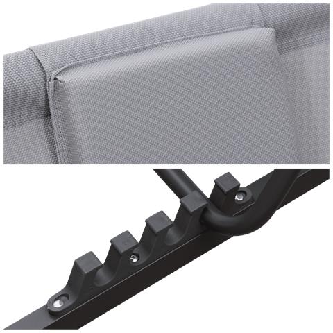 Set Di 2 Poltrone Reclinabili Cyprus - Struttura In Textilene Grigio /carbone - Foto 10