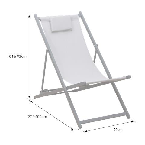 Set Di 2 Poltrone Reclinabili Cyprus - Struttura In Textilene Grigio /carbone - Foto 2