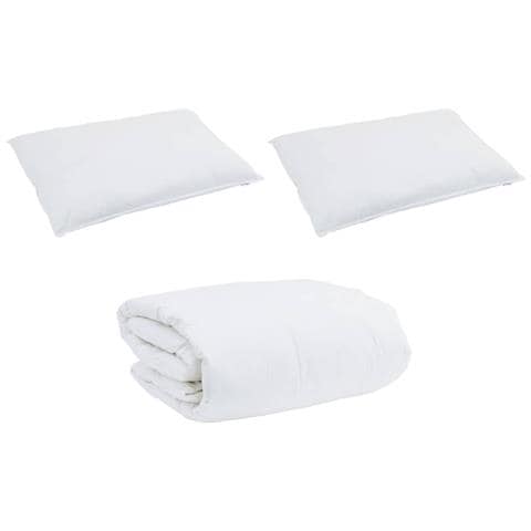 Piumone Altro con cuscino 3 pcs Bianco 240 x 200 cm Piume - Foto 1