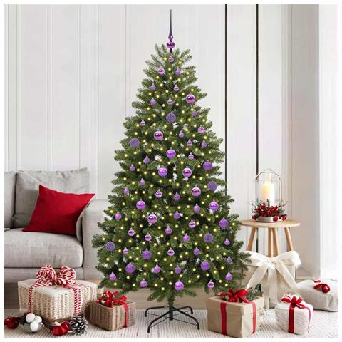 Albero di Natale artificiale Verde 180 cm PVC e Metallo - Foto 2