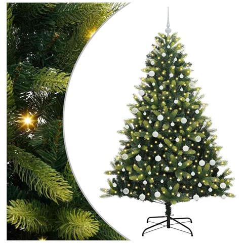 Albero di Natale Artificiale a Cerniera con 300 LED 180 cm - Foto 1