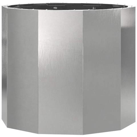 Fioriera Argento 60 x 60 x 50 cm Acciaio inossidabile - Foto 1