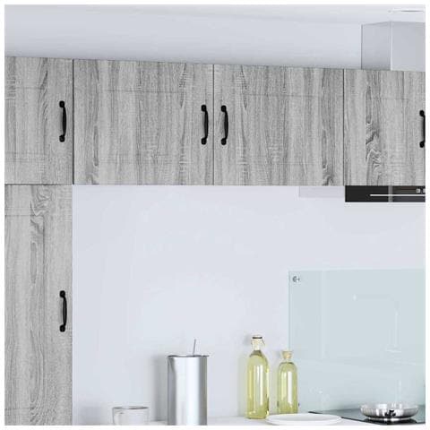 Pensile cucina con porta 2 pcs Grigio Sonoma 50 x 31 x 40 cm - Foto 2