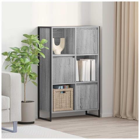 Armadio per Libri Grigio Sonoma 68 x 30 x 108.5 cm - Foto 2