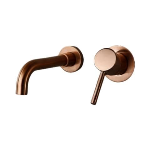 Rubinetto per lavabo da bagno, Blackswan, tipo M209, modello oro rosa, misura 20 cm - Foto 1