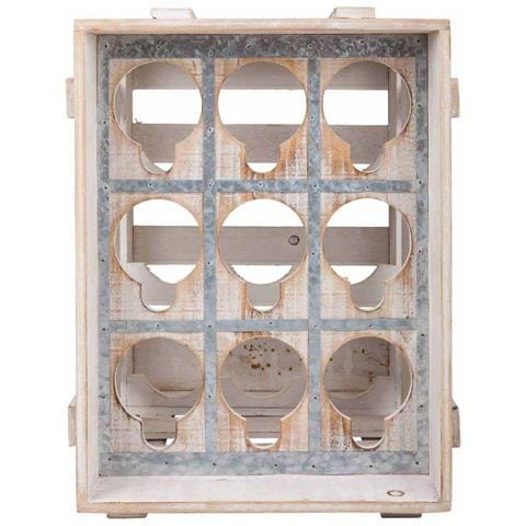 Cassetto Portabottiglie In Legno Marrone 33x32x43h - Foto 2