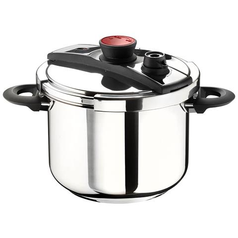 Pentola a Pressione Pro in Acciaio Inox 18/10 - Sicura, Performante e adatta all’Induzione - 6 Litri - Foto 2