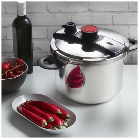 Pentola a Pressione Pro in Acciaio Inox 18/10 - Sicura, Performante e adatta all’Induzione - 6 Litri - Foto 3