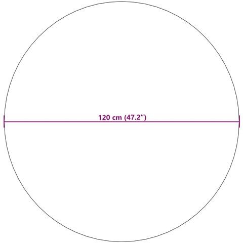 Tappeti per area Rotondo HUARTE Talpa Ø 120 CM Poliestere - Foto 8