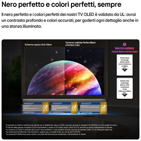OLED evo AI 65'' Serie G6 OLED65G64LW, 4K, Hyper Radiant Color, Staffa a filo muro inclusa, G-Sync, SMART TV 2026 - Foto 2