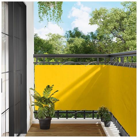 Schermo da balcone Giallo 100 x 200 cm Tessuto Oxford - Foto 2