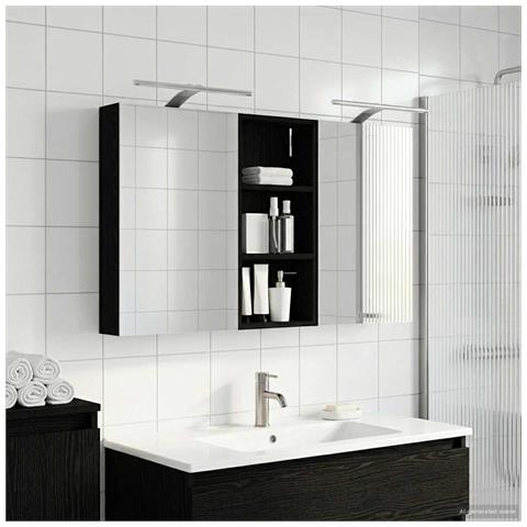 Set di Armadi da Bagno con porta 3 pcs 110 x 10,5 x 60,5 cm - Foto 2