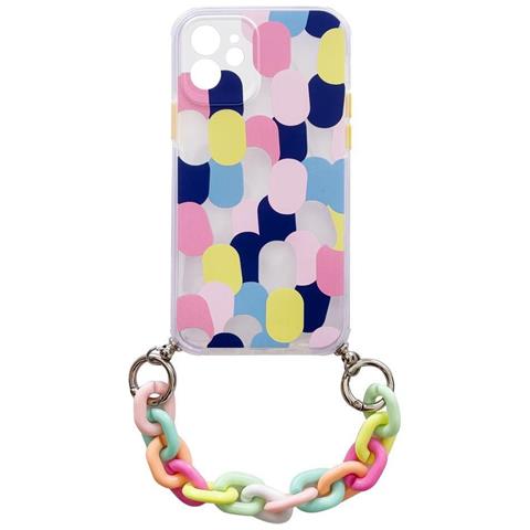 Coperchio Flessibile Colorato Per Custodia A Catena Gioiello A Catena Per Samsung Galaxy S21 Ultra 5g Multicolore (1) - Foto 1