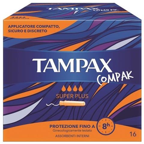 Tampax Compak Assorbente Interno Super Plus 16 Pezzi - Foto 1