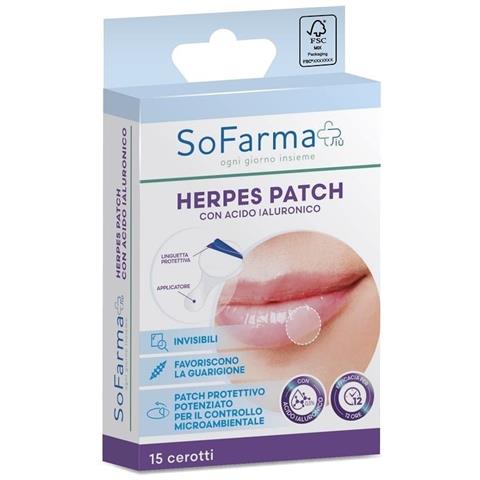 Cerotto Herpes Patch con Acido Ialuronico 15 Pezzi Sofarmapiu' - Foto 1