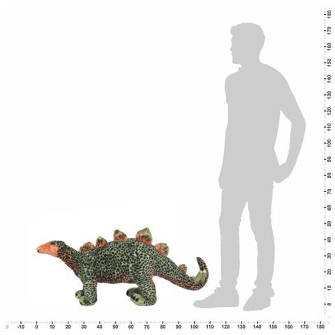 Dinosauro Stegosaurus in Peluche in Piedi Verde e Arancione XXL - Foto 2
