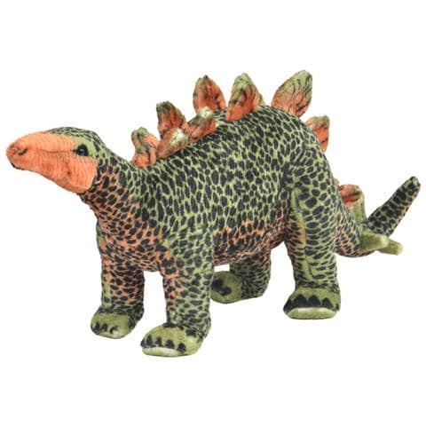 Dinosauro Stegosaurus in Peluche in Piedi Verde e Arancione XXL - Foto 1