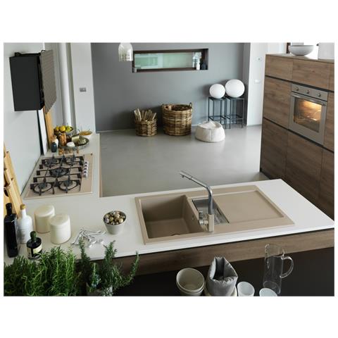 FHMA 755 4G DC OA C Beige, Nero, Acciaio inox Da incasso 73 cm Gas 5 Fornello (i) - Foto 2