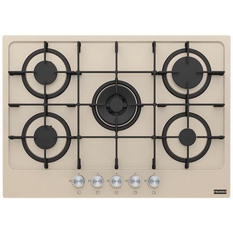 FHMA 755 4G DC OA C Beige, Nero, Acciaio inox Da incasso 73 cm Gas 5 Fornello (i) - Foto 1