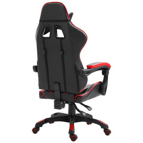 Sedia Da Gaming Rossa In Similpelle - Foto 9