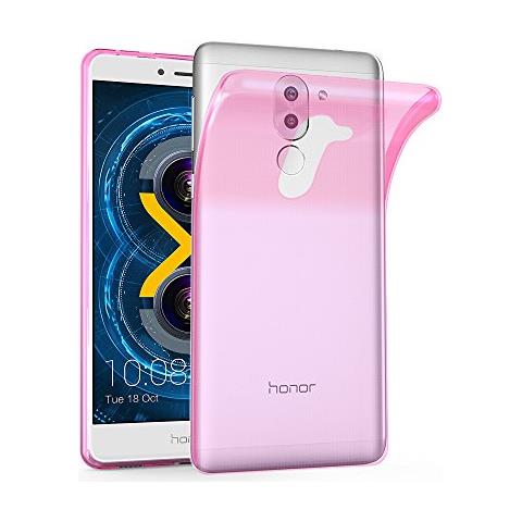 Custodia Compatibile Con Huawei Mate 9 Lite In Rosa Transparente - Coperchio Protettivo In Silicone Tpu Flessibile - Foto 1