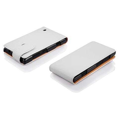 Custodia Compatibile Con Nokia Lumia 630 / 635 In Magnesio Bianco - Coperchio Protettivo In Design Flip Realizzato In Similpelle Testurizzata - Foto 2