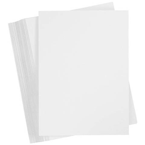 Cartoncino A5, 14,8 X 21 Cm, Bianco, 100 Fogli - Foto 1