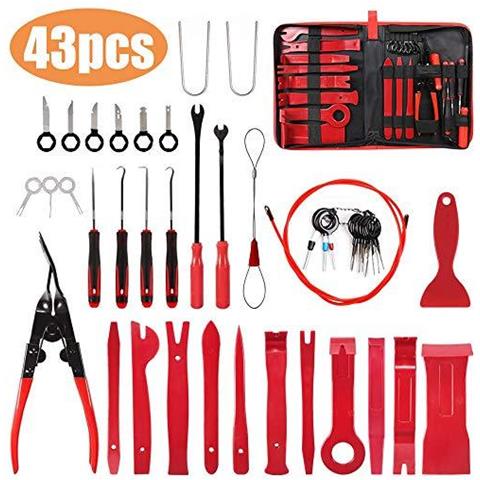 Rimozione Auto Trim Tool Set Per Car Audio Dvd E Nevigation Pannello Auto Strumento Di Rimozione Con Rimozione Trim Attrezzi Per Dash Vehicle Radio Audio Installer (43pcs) - Foto 1
