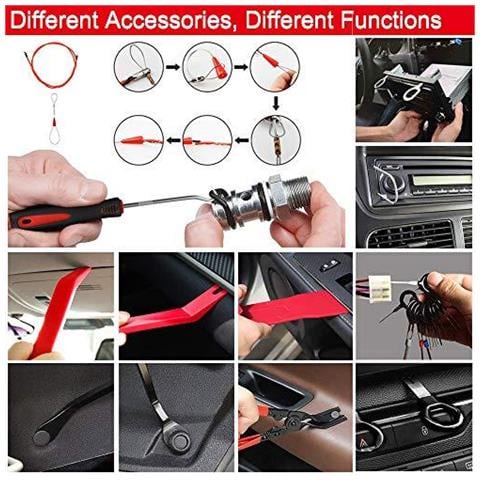 Rimozione Auto Trim Tool Set Per Car Audio Dvd E Nevigation Pannello Auto Strumento Di Rimozione Con Rimozione Trim Attrezzi Per Dash Vehicle Radio Audio Installer (43pcs) - Foto 2