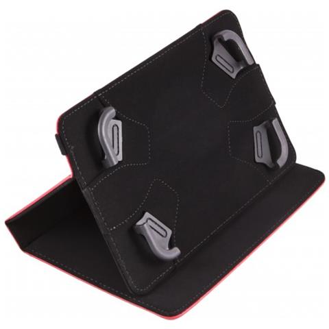 SilverHT 111930640199 10.1" Custodia a libro Nero, Rosso custodia per tablet - Foto 2