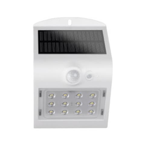 Lampada Da Parete Solare Con Led Sensor 1,5w 220 Lumen 10x14cm - Bianco - Foto 5