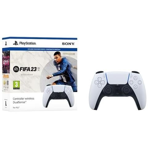 Bundle PS5 Controller Wireless DualSense White + FIFA 23 - Foto 1