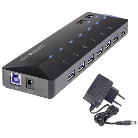 Rf-3806034 Hub Di Interfaccia Usb 3.0 (3.1 Gen 1) Type-b 5000 Mbit /s Nero - Foto 1
