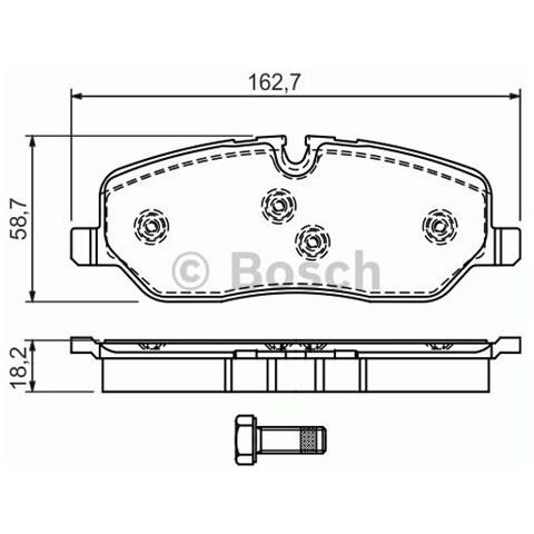 Kit Pastiglie Freno 986494147 - Foto 1