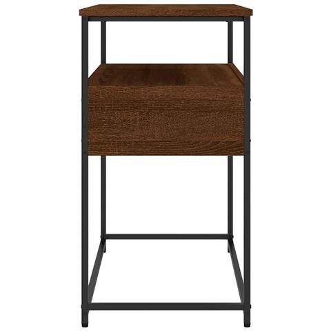 Tavolino Consolle Rovere Marrone 75x40x75cm Legno Multistrato - Foto 2