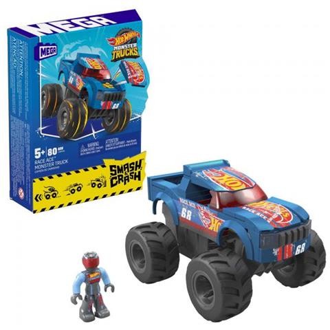 Mega Hot Wheels Smash & Crash Race Ace Monster Truck - Foto 1
