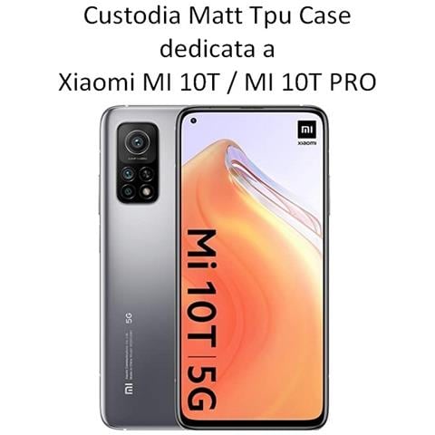 Custodia Tpu Silicone Cover Case Per Xiaomi Mi 10t - Mi 10t Pro Black - Foto 2