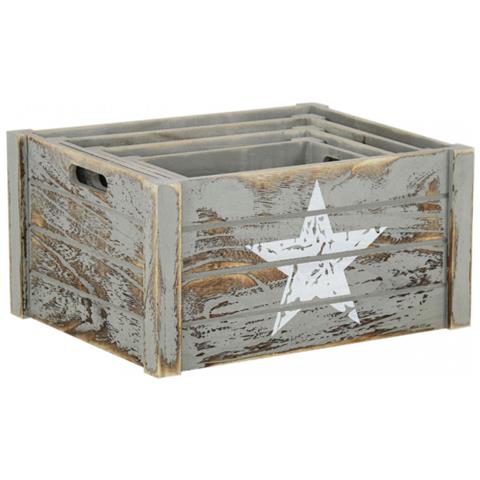 Set Di 4 Cassette In Legno Valérie - Foto 1