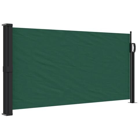 Tenda Da Sole Laterale Retrattile Verde Scuro 100x500 Cm - Foto 2
