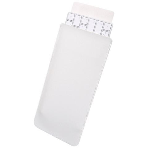 Custodia Per Tastiera In Pelle Pu Per Magic Keyboard - Nera White - Foto 2
