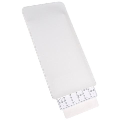 Custodia Per Tastiera In Pelle Pu Per Magic Keyboard - Nera White - Foto 3