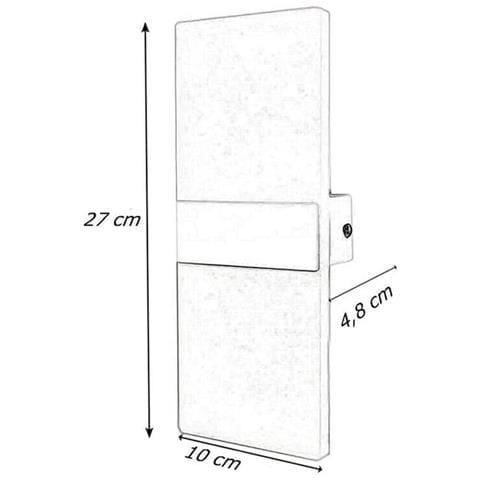 Applique In Vetro 10 W 3 TonalitÀ Luce Bianca Calda Naturale Lampada Bronzo - Foto 5