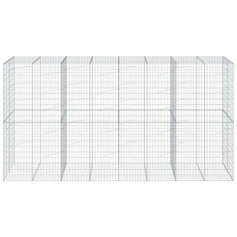 Cesto Gabbione Con Copertura 400x100x200 Cm In Ferro Zincato - Foto 3