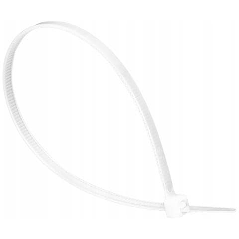 Fascette Per Cablaggio Bande Di Serraggio 3,5 Mm / 200 Mm Bianco 100 Pz. Voz-35200w - Foto 2