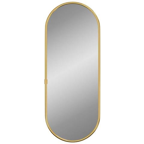 Specchio Da Parete Dorato 40x15 Cm Ovale - Foto 2