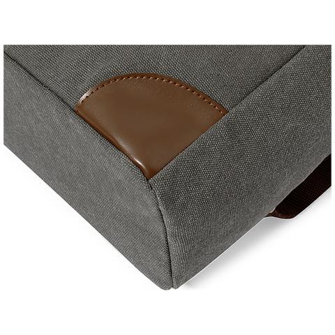 Zaino In Tela Retrò Da 475 G /m². Tasca Imbottita Per Laptop E Tablet. Schienale Imbottito 31x42x13 Cm. Grigio - Foto 5